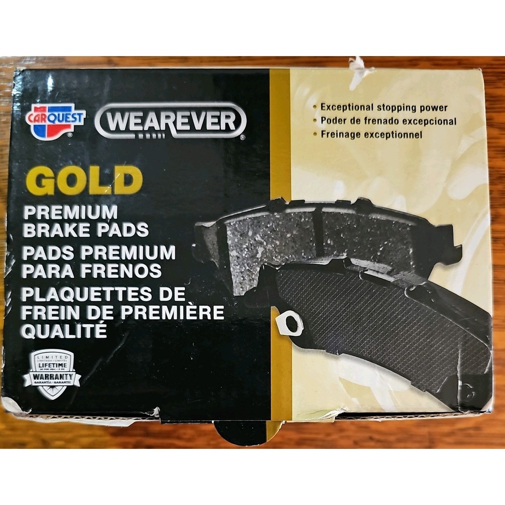 WEAREVER GOLD CERAMIC PREMIUM BRAKE PADS Front Gnad273 Honda Civic